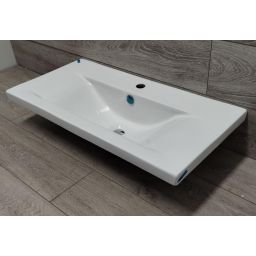 Outlet - LaVita Kalifornia 80 umywalka 81x39 cm meblowa biały połysk