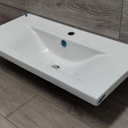 Outlet - LaVita Kalifornia 80 umywalka 81x39 cm meblowa biały połysk