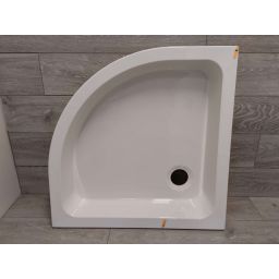 Outlet - Sanplast Free Line brodzik 80x80 cm półokrągły BP/FREE biały 615-040-2220-01-000
