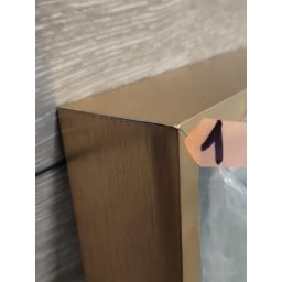 Outlet - Oltens Nordlis lustro 60x120 cm prostokątne z oświetleniem z przodu z matą grzewczą miedź szczotkowana 64107610