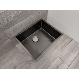 Outlet - Oltens Stalvask zlewozmywak stalowy 54x44 cm czarny 71101300