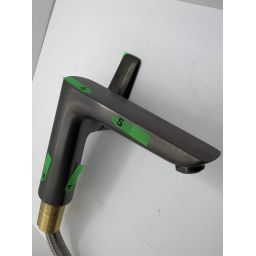 Outlet - Hansgrohe Talis E bateria umywalkowa stojąca EcoSmart czarny chrom szczotkowany 71754340