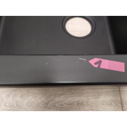 Outlet - Oltens Gravan zlewozmywak granitowy 79x50 cm czarny 72100300