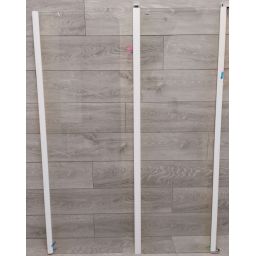 Outlet - Ravak Chrome CVS2-100 L parawan nawannowy 100 cm 2-częściowy lewy biały/przezroczyste 7QLA0100Z1