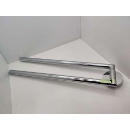 Outlet - Oltens Gulfoss wieszak na ręcznik 38 cm dwuramienny ruchomy chrom 80104100