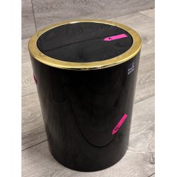 Outlet - Kleine Wolke Golden Clap kosz na śmieci 5 l czarny 8418926858