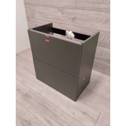 Outlet - Roca Ella szafka 58,5x34,6x63,5 cm podumywalkowa wisząca zielony mat A857778534