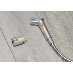 Outlet - Deante Bidetta zestaw słuchawki bidetowej ścienny chrom ANW_071B