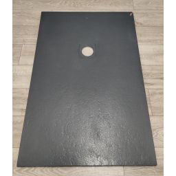 Outlet - Roca Terran brodzik 120x80 cm prostokątny kompozyt Stonex szary łupek AP1014B032001200