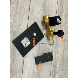 Outlet - Deante Anemon Bis Nero bateria wannowo-prysznicowa podtynkowa czarny mat BBZN44P