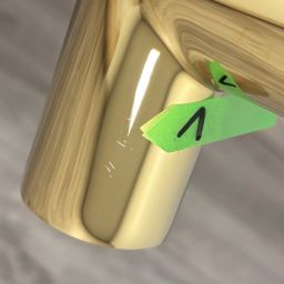 Outlet - Deante Arnika bateria umywalkowa stojąca złota BQA_Z24M