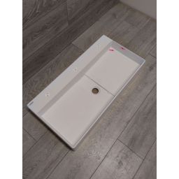 Outlet - Deante Blur umywalka 80x40 cm prostokątna nablatowa biała CQB_AU8S