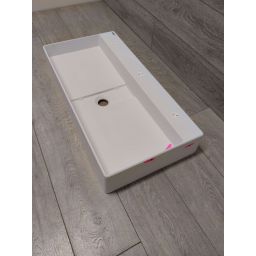 Outlet - Deante Blur umywalka 80x40 cm prostokątna nablatowa biała CQB_AU8S