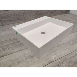 Outlet - Deante Correo umywalka 50x40 cm prostokątna nablatowa biała CQR_AU5S