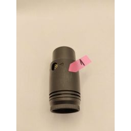 Outlet - Invena PROV zawór do dolnego podłączenia zespolony jednootworowy duoplex czarny mat CZ87C15