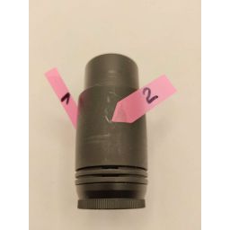 Outlet - Invena PROV zawór do dolnego podłączenia zespolony jednootworowy duoplex czarny mat CZ87C15