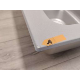 Outlet - Steiner Michael 111 zlewozmywak 78x48 cm z baterią kuchenną Kate i syfonem szary/stal szlachetna FUS_M7848SZ_3623500BS