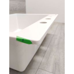 Outlet - Quadron Morgan zlewozmywak GraniteQ 57x50 cm biały HB8304U1-G1_P2O