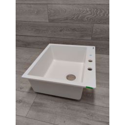 Outlet - Quadron Morgan zlewozmywak GraniteQ 57x50 cm biały HB8304U1-G1_P2O