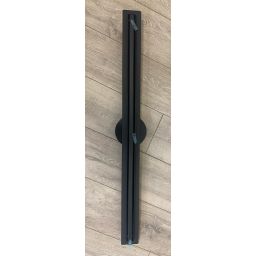 Outlet - Hagser Iris Slim odpływ prysznicowy liniowy 90 cm ruszt odwracalny czarny mat HGR19000030