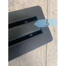 Outlet - Hagser Iris Slim odpływ prysznicowy liniowy 90 cm ruszt odwracalny czarny mat HGR19000030