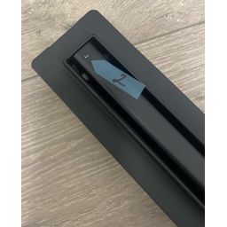 Outlet - Hagser Iris Slim odpływ prysznicowy liniowy 90 cm ruszt odwracalny czarny mat HGR19000030