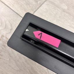 Outlet - Hagser Iris Slim odpływ prysznicowy liniowy 90 cm ruszt odwracalny czarny mat HGR19000030