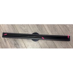 Outlet - Hagser Iris Slim odpływ prysznicowy liniowy 90 cm ruszt odwracalny czarny mat HGR19000030