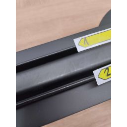 Outlet - Hagser Iris Slim odpływ prysznicowy liniowy 90 cm ruszt odwracalny czarny mat HGR19000030