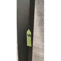 Outlet - Hagser Alena drzwi prysznicowe 140 cm dwuczęściowe przesuwne czarny mat/szkło przezroczyste HGR21000021