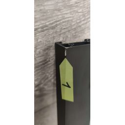 Outlet - Hagser Alena drzwi prysznicowe 140 cm dwuczęściowe przesuwne czarny mat/szkło przezroczyste HGR21000021