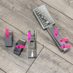 Outlet - Omnires JimJim zestaw prysznicowy ścienny chrom JIMJIM-SCR