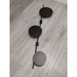 Outlet - Kaja Rega kinkiet 3x10W LED czarny K-4639