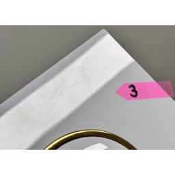 Outlet - Cersanit Luna przycisk spłukujący do WC biały-złoty K97-0629