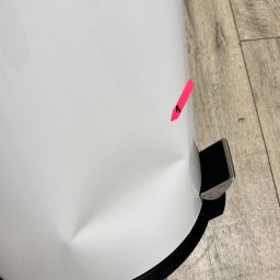 Outlet - Merida Klasik kosz na śmieci 20 l pedałowy metalowy biały KIB411