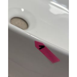 Outlet - Omnires Mesa umywalka 46x31 cm owalna nablatowa biała MESA460BP
