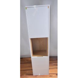 Outlet - Excellent Tuto szafka 40x32x160 cm boczna wisząca biała-dab MLEX.0201.400.WHBL