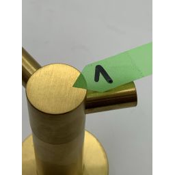 Outlet - Omnires Modern Project haczyk podwójny złoty szczotkowany MP60120GLB
