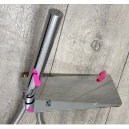 Outlet - Deante Cascada zestaw prysznicowy z półką i przyłączem kątowym chrom NAC056K