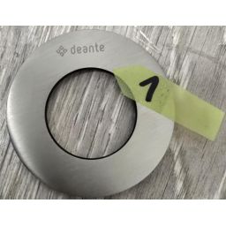 Outlet - Deante Cascada przyłącze kątowe z uchwytem stal szczotkowana NACF57K