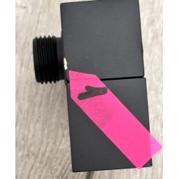 Outlet - Deante Cascada przyłącze kątowe z uchwytem czarny mat NACN58K