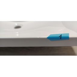 Outlet - Omnires Naxos M+ umywalka 60x46 cm prostokątna meblowa biała NAXOSF600BP