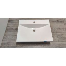 Outlet - Omnires Naxos M+ umywalka 60x46 cm prostokątna meblowa biała NAXOSF600BP