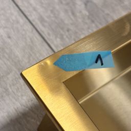 Outlet - Balneo Wall-Box One Gold półka wnękowa 90x30x10 cm złoty OB-BR6