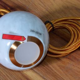 Outlet - MaxLight Uranos lampa wisząca 1x5W LED biały/złoty P0413