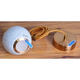 Outlet - MaxLight Uranos lampa wisząca 1x5W LED biały/złoty P0413