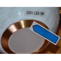 Outlet - MaxLight Uranos lampa wisząca 1x5W LED biały/złoty P0413