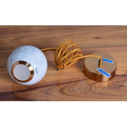 Outlet - MaxLight Uranos lampa wisząca 1x5W LED biały/złoty P0413