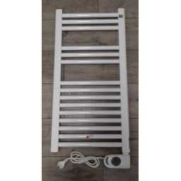 Outlet - Zehnder Aura grzejnik elektryczny z grzałką 86x40 cm biały PBEZ-080-40/MQ