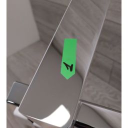 Outlet - Omnires Parma bateria wannowo-prysznicowa wolnostojąca chrom/biały PM7433CRB